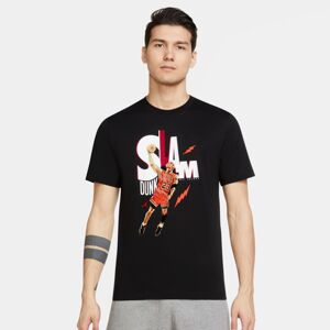 Jordan Game 5 Tee Black - Pánské - Triko Jordan - Černé - DH8948-010 - Velikost: L