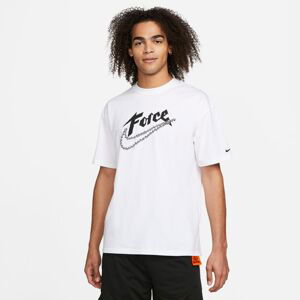 Nike Force Swoosh M90 Tee - Pánské - Triko Nike - Bílé - DN2974-100 - Velikost: M