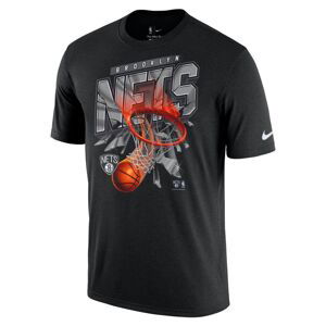 Nike NBA Brooklyn Nets Courtside Tee - Pánské - Triko Nike - Černé - DA5839-010 - Velikost: M