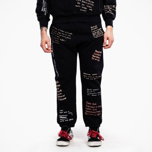 Pleasures Remote Sweatpants Black - Pánské - Kalhoty Pleasures - Černé - P21W026-BLACK - Velikost: S