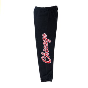 Mitchell & Ness Champ City Fleece Chicago Bulls Pants - Pánské - Kalhoty Mitchell & Ness - Černé - PSWP3253-CBUYYPPPBLCK - Velikost: M