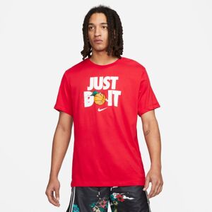 Nike "Just Do It" Basketball Tee Red - Pánské - Triko Nike - Červené - DV1212-657 - Velikost: L