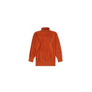 Champion Corduroy High Neck Oversized Sweatshirt - Dámské - Mikina Champion - Oranžové - 112247-MS053 - Velikost: S