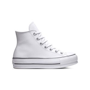 Converse Chuck Taylor All Star Platform Leather High-Top - Dámské - Tenisky Converse - Bílé - 561676C - Velikost: 36.5