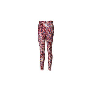 Puma x Mr. Doodle Printed Women´s Leggings - Dámské - Kalhoty Puma - Červené - 530662-02 - Velikost: M