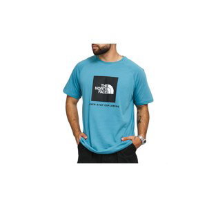 The North Face M Ss Rag Red Box Tee - Pánské - Triko The North Face - Modré - NF0A3BQO4Y3 - Velikost: M