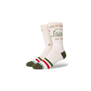 Stance California Republic 2 Crew Socks - Dětské - Ponožky Stance - Hnědé - A556D21CAL-OFW - Velikost: 38