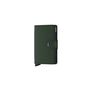 Secrid Miniwallet Matte Green-Black - Unisex - Doplněk Secrid - Černé - MM-Green-Black - Velikost: UNI