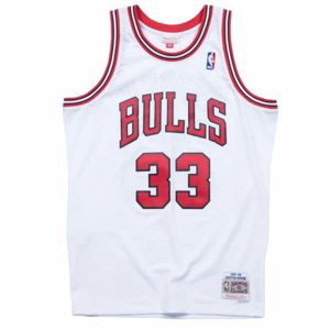 Mitchell & Ness Chicago Bulls Scottie Pippen Swingman Jersey White - Pánské - Dres Mitchell & Ness - Bílé - SMJYAC18054-CBUWHIT97SPI - Velikost: S