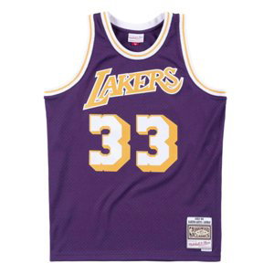 Mitchell & Ness Los Angeles Lakers Kareem Abdul-Jabbar Swingman Jersey - Pánské - Dres Mitchell & Ness - Fialové - SMJYAC18109-LALPURP83KAB - Velikost