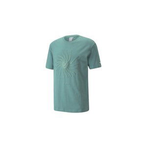 Puma Adventure Planet Graphic Men's Tee - Pánské - Triko Puma - Modré - 533485_50 - Velikost: L