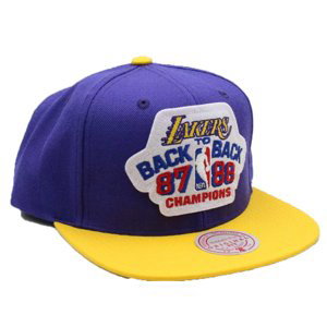 Mitchell & Ness NBA Los Angeles Lakers B2B Snapback HWC - Unisex - Kšiltovka Mitchell & Ness - Fialové - HHSS4195-LALYYPPPPRYW - Velikost: UNI
