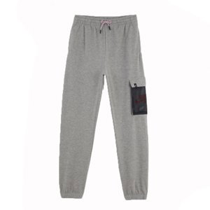 Jordan Jumpman Fleece Kids Pants Grey - Pánské - Kalhoty Jordan - Šedé - 95B451-GEH - Velikost: S
