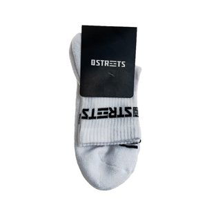The Streets Socks White Mid - Unisex - Ponožky The Streets - Bílé - STRTSSCKSWHTMD2 - Velikost: XL