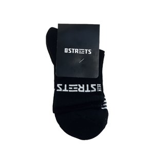 The Streets Socks Black Mid - Unisex - Ponožky The Streets - Černé - STRTSSCKSBLCKMD - Velikost: M