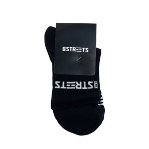 The Streets Socks Black Mid - Unisex - Ponožky The Streets - Černé - STRTSSCKSBLCKMD - Velikost: XL