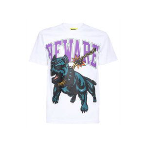 Market Beware Dog Washed Tee White - Pánské - Triko MARKET - Bílé - 399001086-2 - Velikost: M