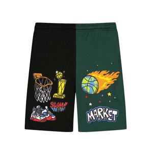 Market Memorabilia Shorts Green - Pánské - Kraťasy MARKET - Zelené - 395000528 - Velikost: M