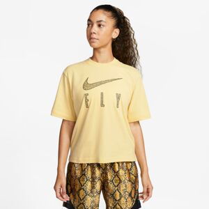 Nike Dri-FIT Swoosh Fly Wmns Boxy Tee - Dámské - Triko Nike - Žluté - DV2373-753 - Velikost: XS