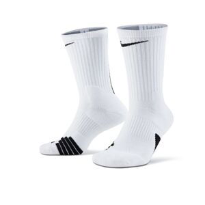 Nike Elite Crew Socks White - Pánské - Ponožky Nike - Bílé - SX7622-100 - Velikost: S