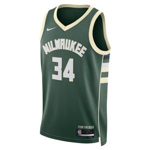 Nike Dri-FIT NBA Milwaukee Bucks Icon Edition 2022/23 Swingman Jersey - Pánské - Dres Nike - Zelené - DN2012-323 - Velikost: XS