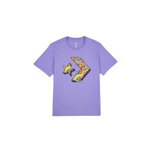 Converse Star Chevron Lizard Graphic T-Shirt - Pánské - Triko Converse - Fialové - 10023784-A03 - Velikost: M