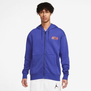 Jordan Flight MVP Full-Zip - Pánské - Mikina Jordan - Modré - DQ7564-432 - Velikost: M