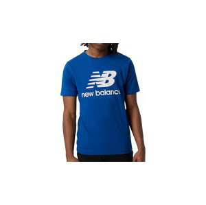 New Balance Essentials Stacked Logo T-Shirt - Pánské - Triko New Balance - Modré - MT01575BGV - Velikost: M