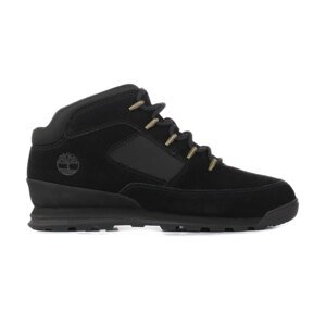 Timberland Euro Rock Mid Hiker Black Suede - Pánské - Tenisky Timberland - Černé - A2H68-015 - Velikost: 45