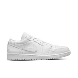 Air Jordan 1 Low "Triple White" - Pánské - Tenisky Jordan - Bílé - 553558-136 - Velikost: 49.5