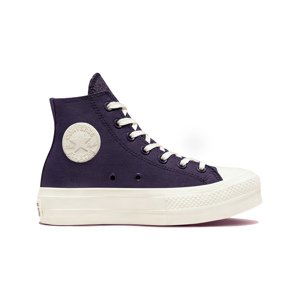 Converse Chuck Taylor All Star Lift Platform Tonal Jacquard - Dámské - Tenisky Converse - Modré - A00887C - Velikost: 39.5