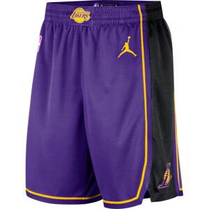 Jordan Dri-FIT NBA Los Angeles Lakers Statement Edition Swingman Basketball Shorts - Pánské - Kraťasy Jordan - Fialové - DO9432-504 - Velikost: XL