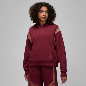 Jordan 23 Engineered Wmns Pullover Cherrywood Red - Dámské - Mikina Jordan - Červené - DV1252-645 - Velikost: XS