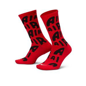 Nike Everyday Essentials Crew Socks University Red - Unisex - Ponožky Jordan - Červené - DR9719-657 - Velikost: L