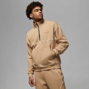 Jordan 23 Engineered Fleece Half-Zip Desert - Pánské - Mikina Jordan - Hnědé - DV7679-254 - Velikost: XL