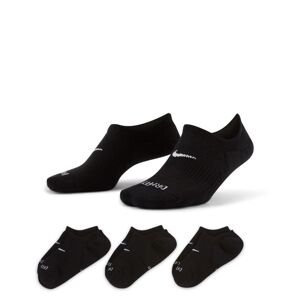 Nike Everyday Plus Cushioned Wmns Training Footie Socks 3-Pack Black - Dámské - Ponožky Nike - Černé - DH5463-904 - Velikost: S