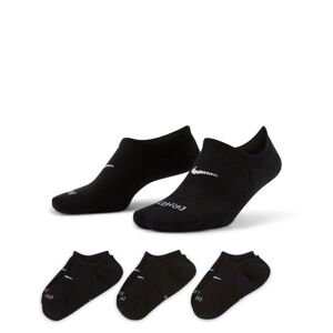Nike Everyday Plus Cushioned Wmns Training Footie Socks 3-Pack Black - Dámské - Ponožky Nike - Černé - DH5463-904 - Velikost: M