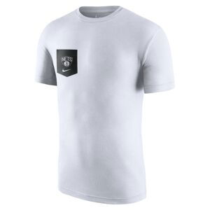 Nike NBA Brooklyn Nets Pocket Tee - Pánské - Triko Nike - Bílé - DZ0297-100 - Velikost: S