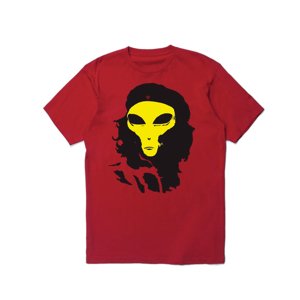 Pleasures Alien Tee Red - Pánské - Triko Pleasures - Červené - P22W057-RED - Velikost: M