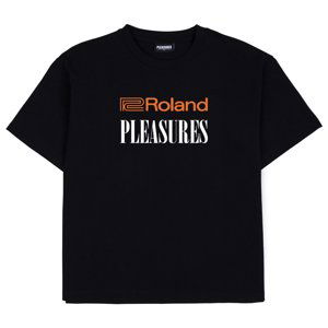 Pleasures Roland Heavyweight Tee Black - Pánské - Triko Pleasures - Černé - P22W044-BLACK - Velikost: L