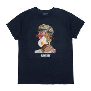 Pleasures English Breakfast Tee Black - Pánské - Triko Pleasures - Černé - P22W008-BLACK - Velikost: M