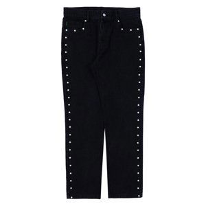 Pleasures Bling 5 Pocket Denim Black - Pánské - Kalhoty Pleasures - Černé - P22W033-BLACK - Velikost: 32