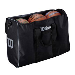 Wilson 6 Ball Travel Basketball Bag - Unisex - Batoh Wilson - Černé - WTB201960 - Velikost: UNI