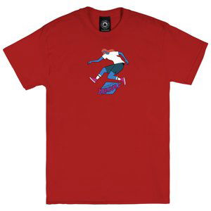 Thrasher Tre Tee Red - Pánské - Triko Thrasher - Červené - 145159 - Velikost: S