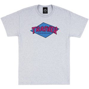 Thrasher S/S Tee Ash Grey - Pánské - Triko Thrasher - Šedé - 145157 - Velikost: M