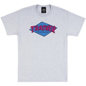 Thrasher S/S Tee Ash Grey - Pánské - Triko Thrasher - Šedé - 145157 - Velikost: L