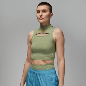 Jordan Sport Wmns Crop Top Oil Green - Dámské - Triko Jordan - Zelené - DZ3234-386 - Velikost: XS