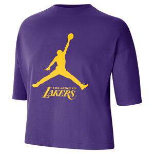 Jordan NBA Los Angeles Lakers Essential Boxy Wmns Tee Field Purple - Dámské - Triko Jordan - Fialové - FB9884-504 - Velikost: XS