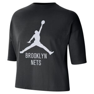 Jordan NBA Brooklyn Nets Essential Boxy Wmns Tee - Dámské - Triko Jordan - Černé - FD1821-010 - Velikost: S