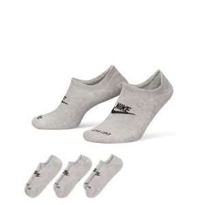 Nike Everyday Plus Cushioned Footie 3-Pack Socks - Unisex - Ponožky Nike - Šedé - DN3314-063 - Velikost: S